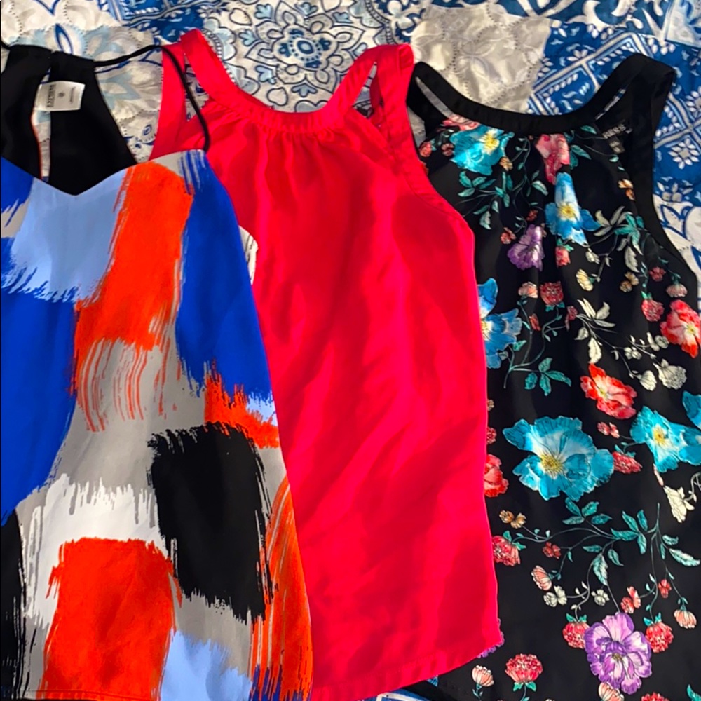 Lot of 3 Express tank blouses